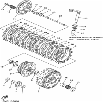 Plate, Friction 2, Yamaha, 1SM-16331-00